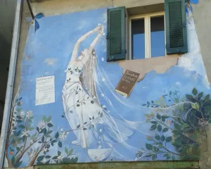 Murales in einem kleinen Ort in Italien