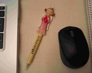 Schutzengelstift mit Maus und Tastatur