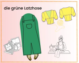 die grüne Latzhose